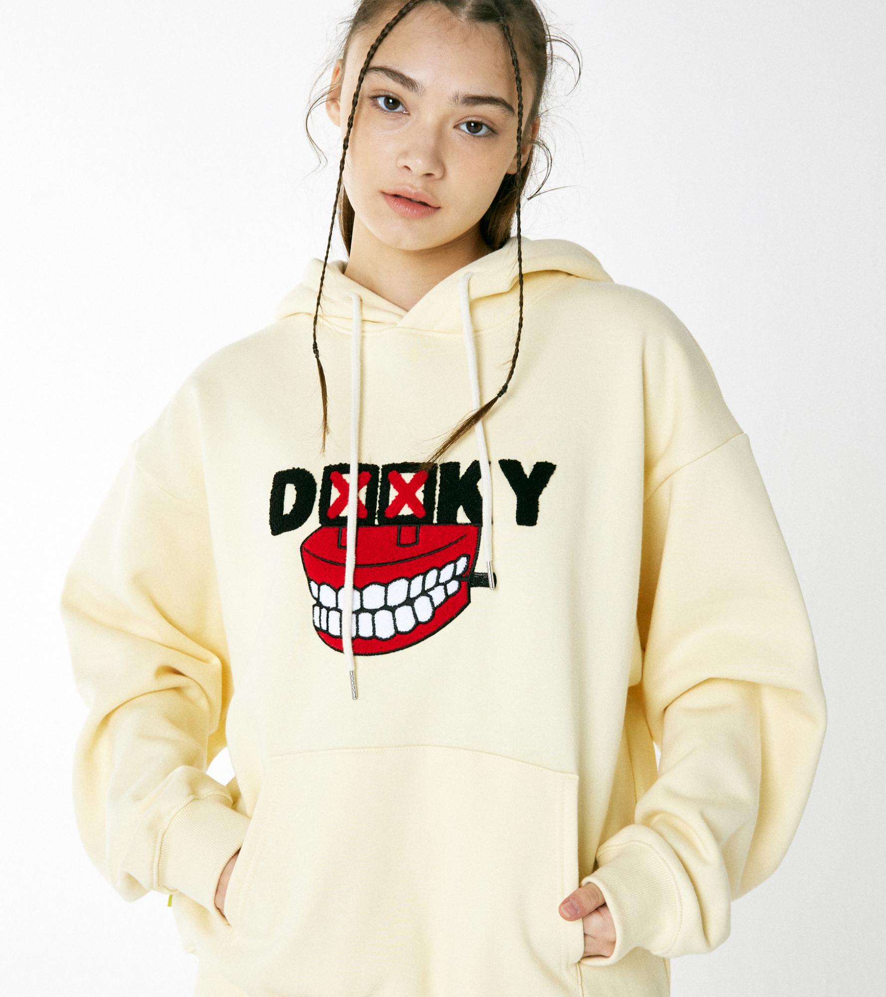 Dolki Boucle Dentures Fleece Hoodie Cream Cream/M