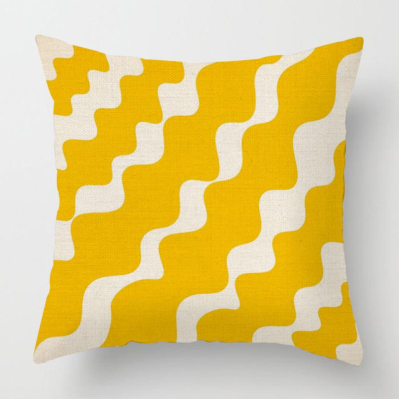 Home Decor Vibrant Geometric & Swirl Pattern Pillow Covers Pattern Cushion Cover Suitable For Sofa Bedroom Car Pillow Cover
