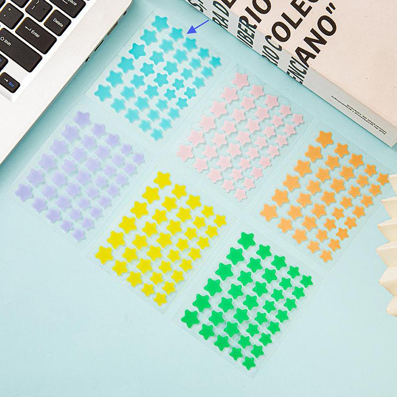 

40 шт./набор Цветные патчи от акне в форме звезды Наклейки для ухода за кожей Инструменты для макияжа от пятен на лице синий