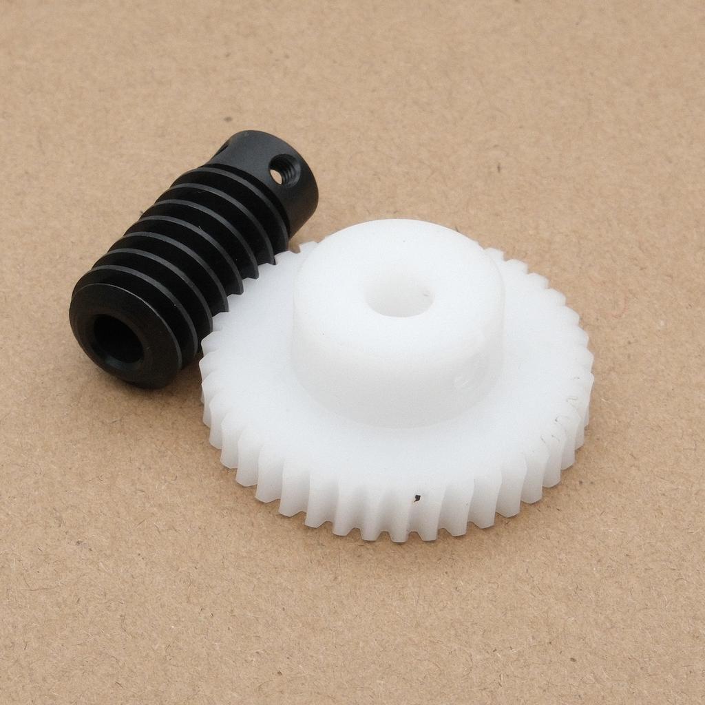 0.8M 1:1 Standard Precision Worm Gear Set POM 20/30/40/50 Teeth Turbine Quality Parts 5/6MM Reducer Lightweight Low Noise