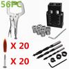 Black 15° Woodworking Pocket Hole Jig - Drilling Locator for Wood Board Installation
