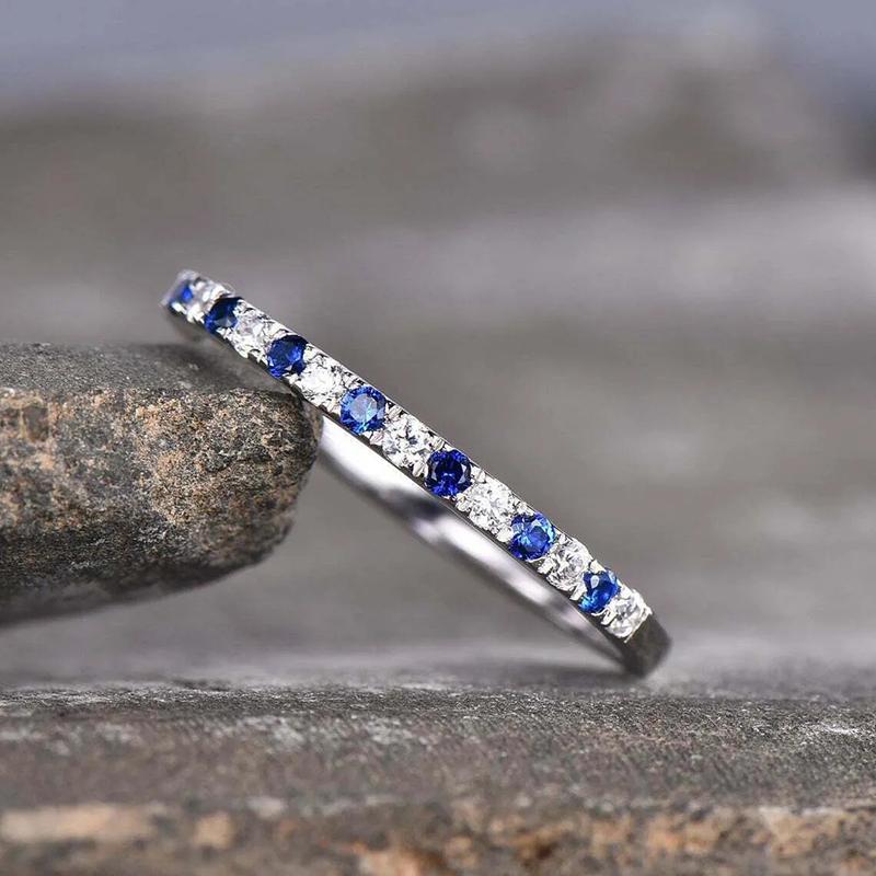 Trendy Versatile Thin Finger Ring Female Daily Wearable Jewelry with Shiny Small Zirconia Delicate Dainty Accessories