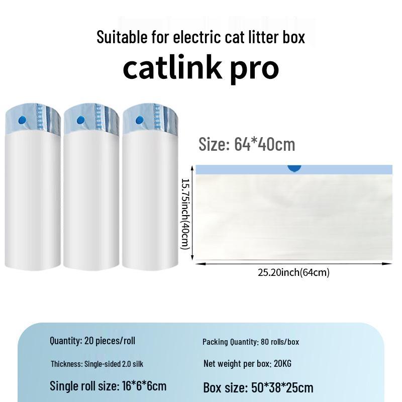 Katzenstreubeutel mit Kordelzug: Dicke, große und leicht zu reinigende Kotbeutel mit Schaufel für Katzentoiletten