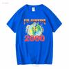 Vintage 90s T Shirt Puff Print Unisexs Xl Ill Survive 2000 Long Or Short Sleeves Vintage Washed Stylish Soft