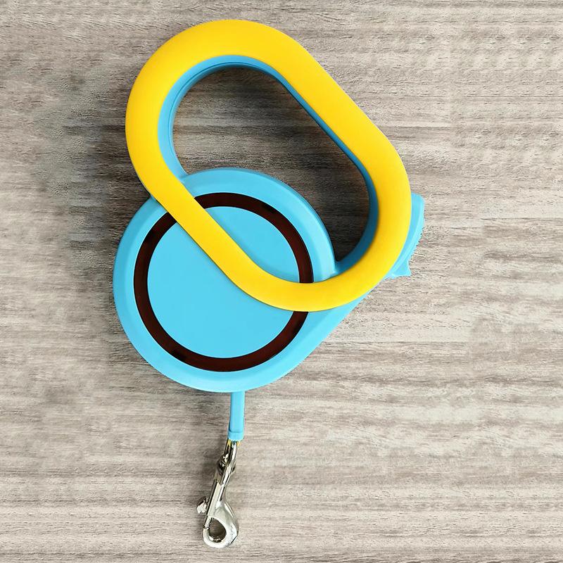 

Amazon dog leash automatic retractable walking dog leash dog chain shrink pet supplies cat dog leash 3M небесно-голубой