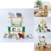 Wooden Animal Balance Stacking Blocks For Kids Educational Parent Child Play