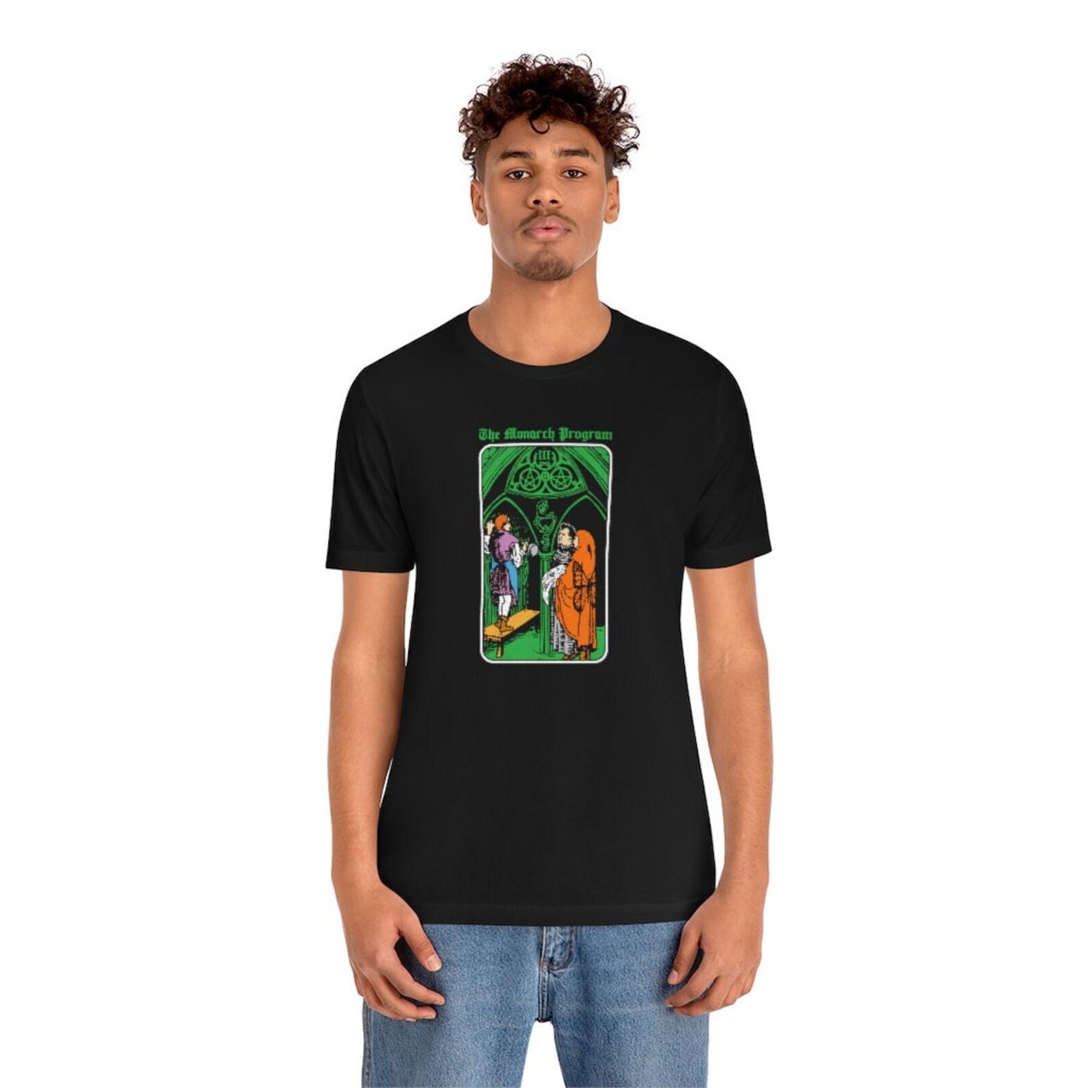 The Monarch Program CCRU Tarot Parody Philosophy Shirt 2XL