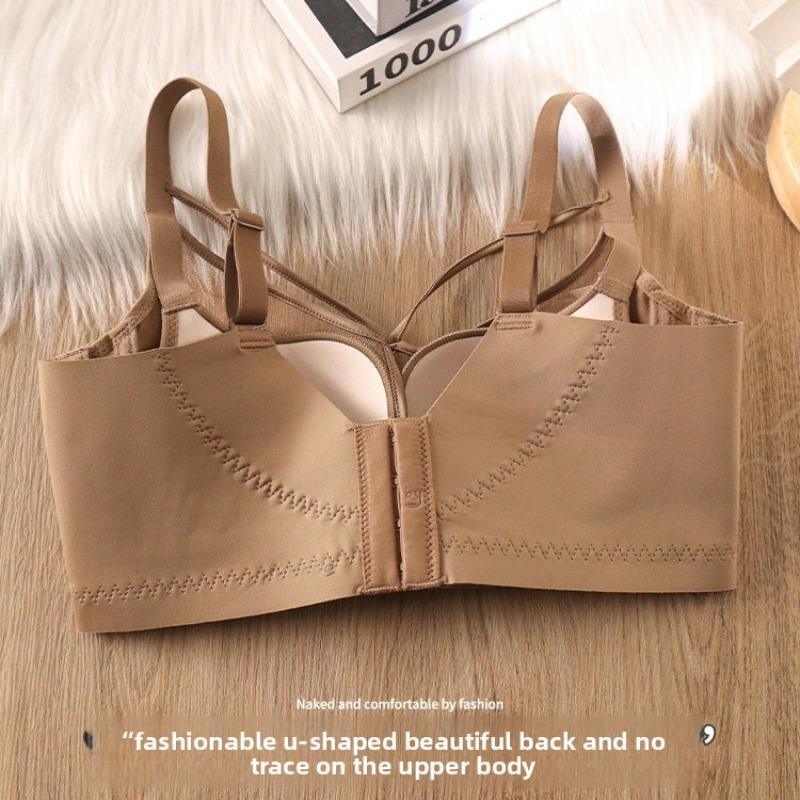 Women's Spring and Summer Sexy Thin Style Gather Together The Auxiliary Milk No Trace Comfortable Adjusted Underwear