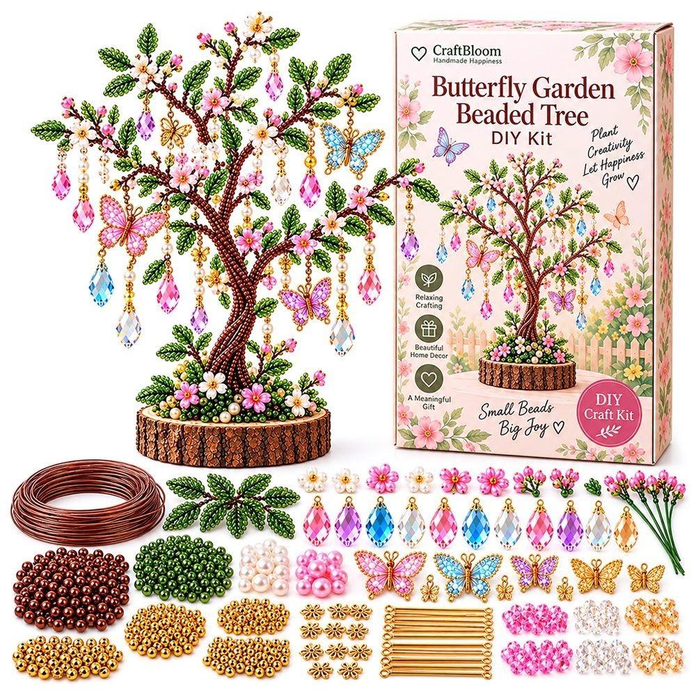 Multi-Color Beads Christmas Tree Ornament Kit Ornament Kit Festive Holiday Activity
