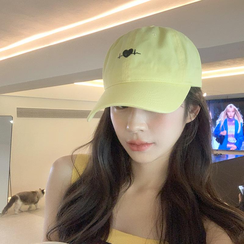 Summer Embroidered Baseball Hat for Women's Casual and Versatile Sun Protection Hat