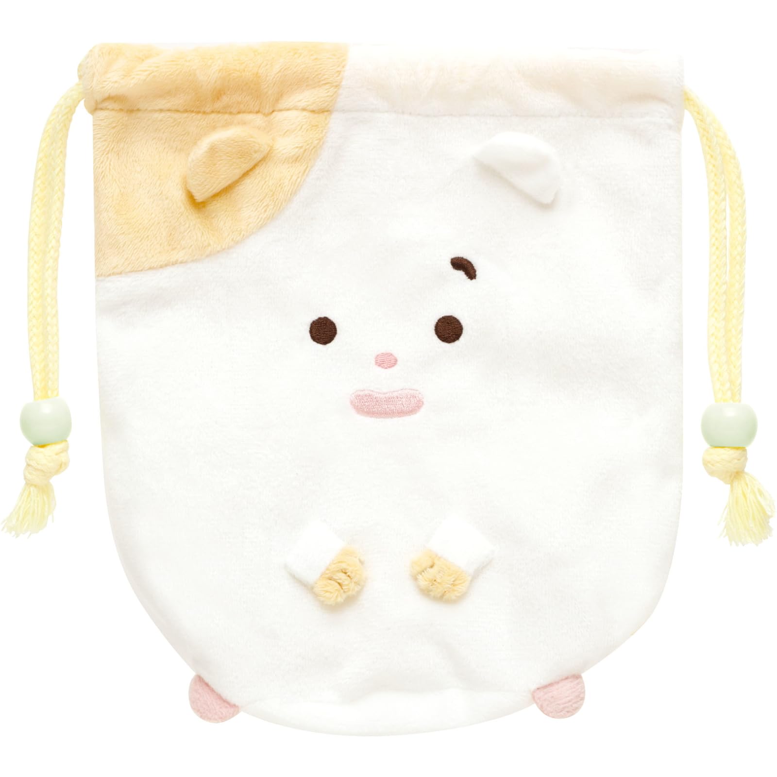 Хамучима Каждый День Встречает Маленький Плюшевый Мешочек на Шнурке CA78301 H180 x Ш170 x Г70мм San-X  Хамучима Счастье