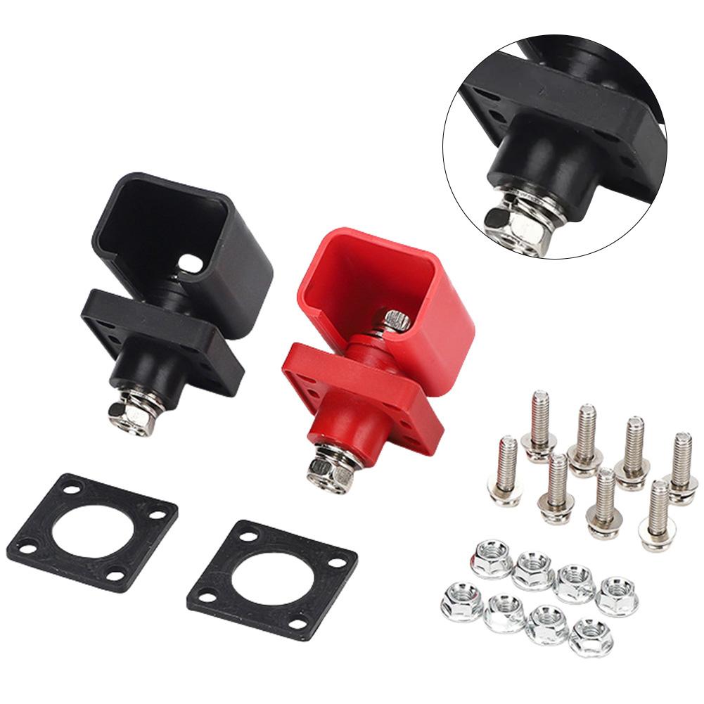 2pcs 50A Lithium Battery Terminal Blocks Energy Storage Battery Connector Terminals High Current Copper Terminals