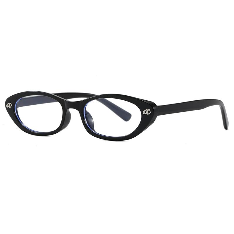 Retro New Oval Plastic Anti Blue Light Glasses for Men and Women Fashion Trendy Reading Glasses