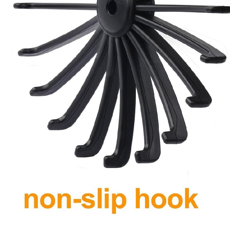 18 Claw Belt Hanger Organizer Twirling Scarf Belt Tie Hook 360 Degree Holder