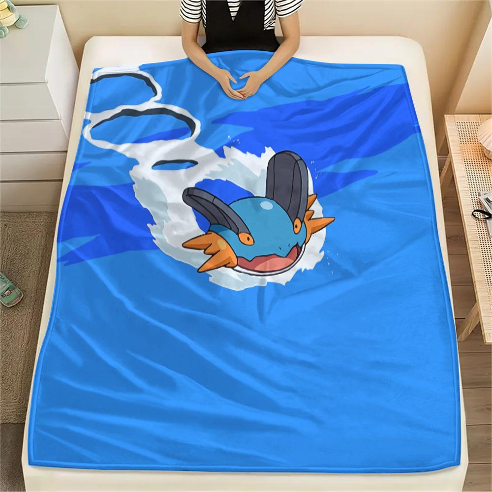 Coperta in Flanella con Stampa Swampert, Alta qualità Confortevole per Tutte le Stagioni, Decorazione per la Casa, Calore e Comfort