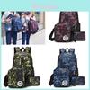 Stylish And Waterproof Canvas Backpack Set With Usb Charging For Men And Women