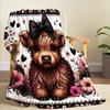Cute Dog Print Blanket , Warm and Comfortable Throw Blanket Sofa Bed Sofa Camping Trip, the Best Gift.