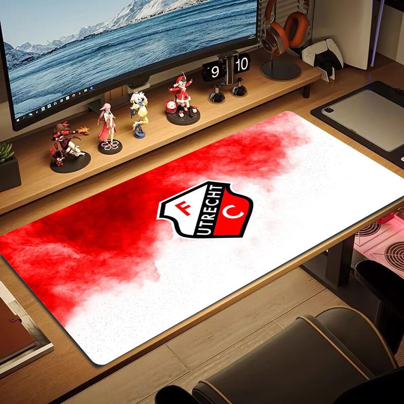 Football Club Utrecht Print  Cushion Non-slip Laptop Tablet Big Mousepad XXL Mat Mini PC Playmat With Lock edge
