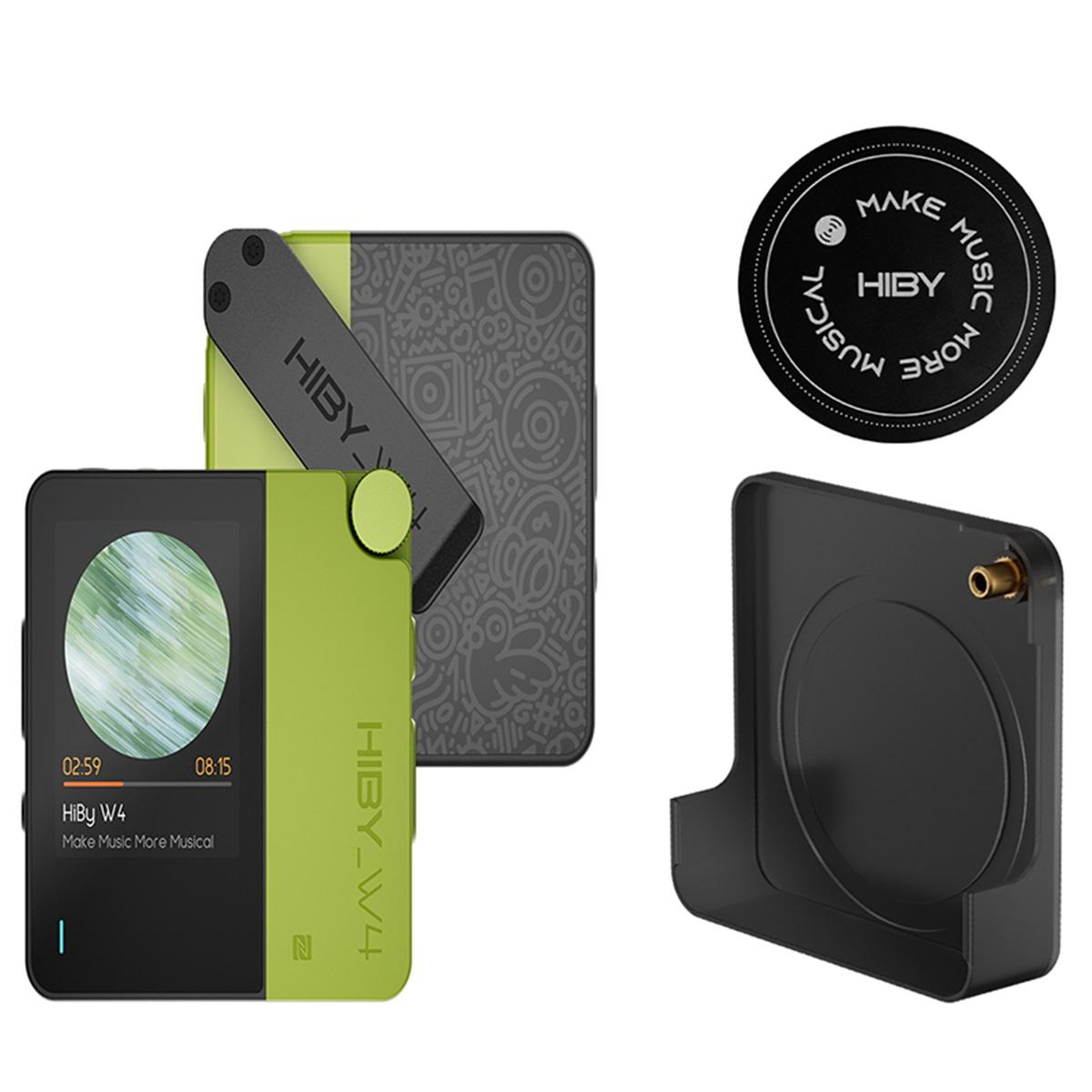 

HiBy W4 MagSafe MP3-плеєр Музичний плеєр 3,5 мм 4,4 мм Бездротовий аудіо HiFi Підсилювач для навушників USB DAC Bluetooth 5.4 QCC5181 DSD512 LDAC W4 Green MagSafe