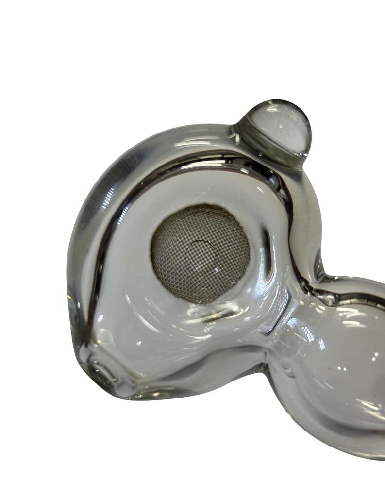 Glass 82mm with Heat-Resistant Pipe/Spoon (Short) (Compatible actiTube/Tune Filters)