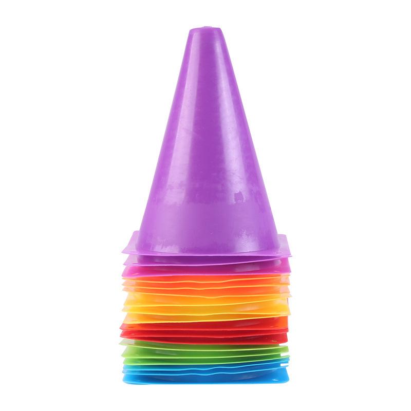 Seven-Color Plastic Marker Cones and Rings for Outdoor Sports Training