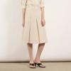 Formal Pintuck Midi Skirt B5m3s201