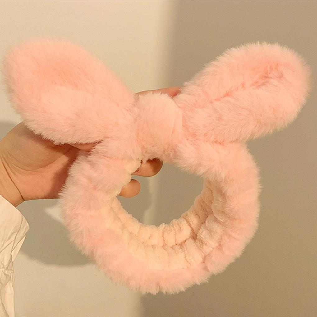 Cute Animal Ears Makeup Hair Band Wide Applications Comfortable To Wear Skin Care Hair Band Headband