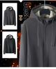 Men's Heavyweight Fleece Jacket: Casual Hooded Lamb's Wool Warm Cardigan Coat for Autumn and Winter.