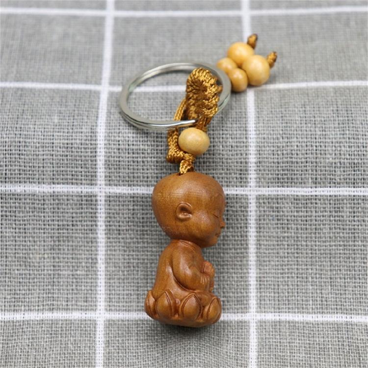 Versatile Buddhas Pendant Keychain Wealth Luck Keyring for Everyday Use