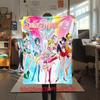 Japanese anime cute cartoon theme Sailor Moon Tsukino Usagi blanket suitable for home beds, sofa covers, office nap, outdoor warm blankets O13