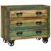Sideboard Brown 80 X 30 X 65 Cm Solid Reclaimed Wood
