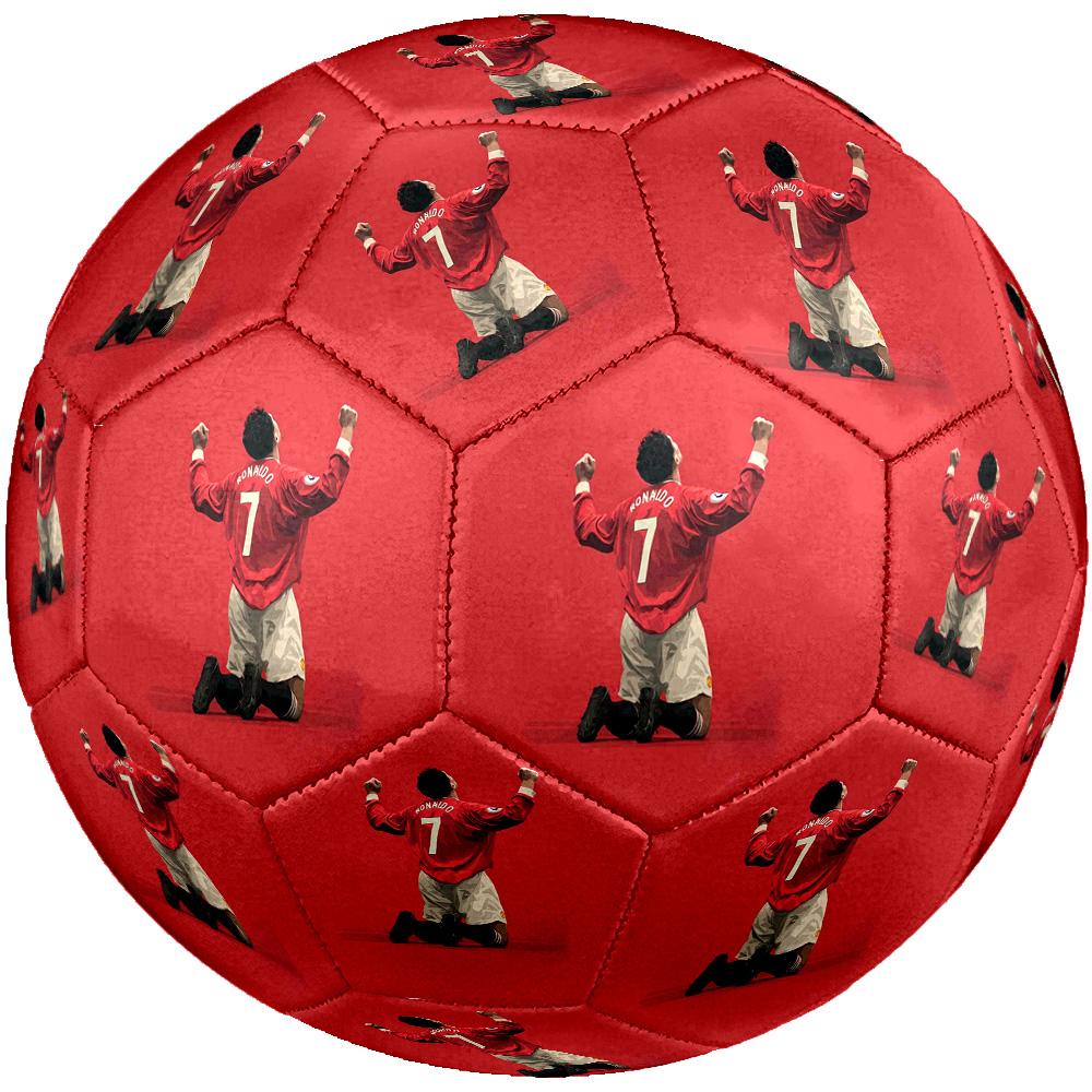 Cristiano Ronaldo Pallone da Calcio Misura 5 Cucito a Macchina Universale per Interni/Esterni Collezione Sorpresa Regalo Compleanno/Natale Matrimonio Festa