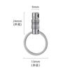 Titanium Alloy Quick Release Car Key Chain Ultra-light EDC Connecting Buckle With A Lock Rotary Keychain 360° Rotatable Keyring
