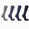 5 Pairs  Men'S Business Dress Socks With Fingers Man Solid Black Autumn Sweat-Absorbing Anti-Friction Crew Cotton Toe Socks