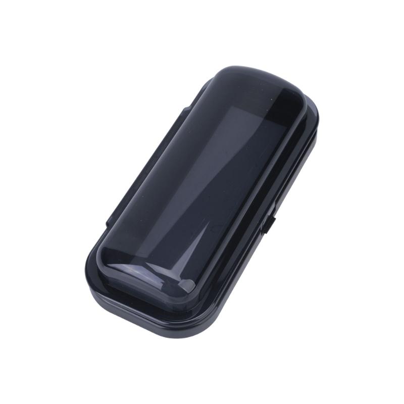 Gray Plastic Marine Radio Panel Cover with Rounded Profile and Visible Window Area for Boat Receiver Face Coverage in Marine Installations, 1 Set