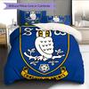 Biancheria da letto con motivo Sheffield Wednesday FC Decorazione per la casa Regalo di compleanno e festa (1 * copripiumino + 2 * federa, senza nucleo)