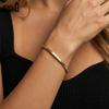 EFFIE QUEEN 925 Sterling Silver Simple 2MM Snake Chain Bracelet DIY Charm Party Gift Fashion Square Snake Chain Bracelet SB221