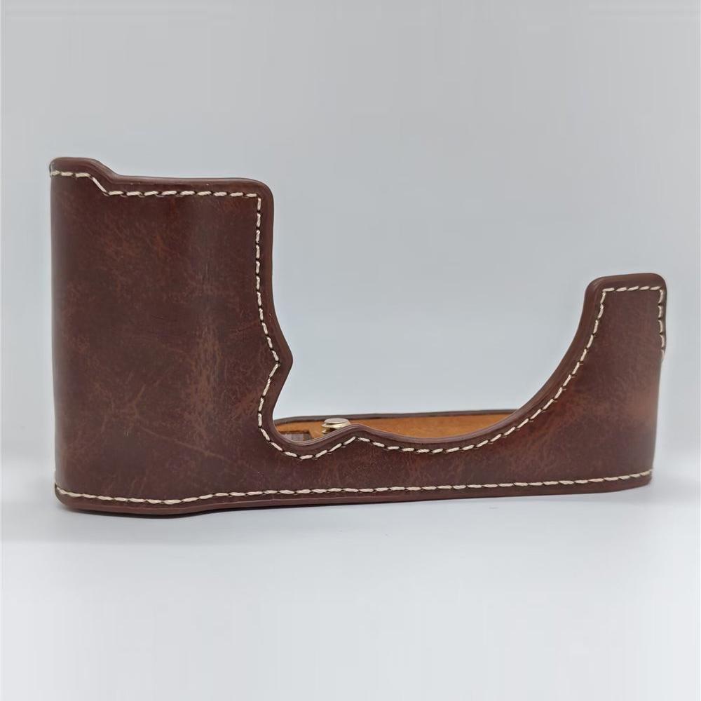 XM5 Kamera PU Leder Halbtasche für Fujifilm XM5 Fuji X-M5 Boden Akkuöffnung Abdeckung