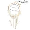 IngeSight.Z Temperament Irregular Scallop Imitation Pearl Tassel Pendant Necklace Women Boho Luxury Clavicle Chain Jewelry 2026