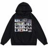 Herbst Winter Frauen Harajuku Stil Trend Y2K Eye Print Mit Kapuze Sport Langarm Pullover Hoodies