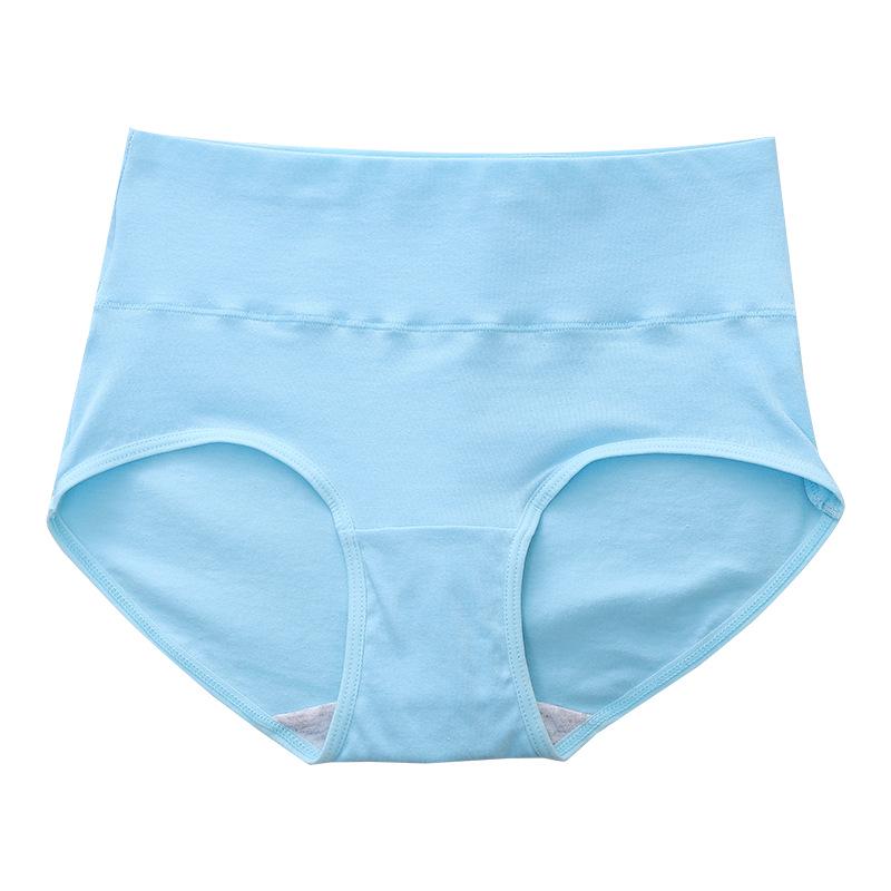 High-Waisted Plus Size Women's Cotton Tummy Control Panties with Butt Lifting and All-Cotton Crotch