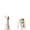 3-Step Lightweight Telescopic Folding A-Frame Ladder for Indoor Use