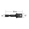 Electric Drill Socket Adapter 1/2" Drive Hex Shank 6.35mm 13mm Groove for Impact Driver (Parallel Import)