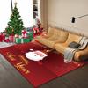 Tappeto di Natale Cartone Animato Babbo Natale Camera da Letto Comodino Soggiorno Area Divano Tappeto Grande Antiscivolo Tappetino per Pavimento Ingresso Zerbino
