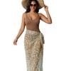 New One-piece Two-piece Sexy High-end Swimsuit Gauze Skirt Set Sexy Vacation Leopard Print Swimsuit Spot