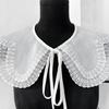 Popular Detachable Collar Embroidered Lace Trim False Collar For Female Teens Girl Daily Outfit Styling Accessory