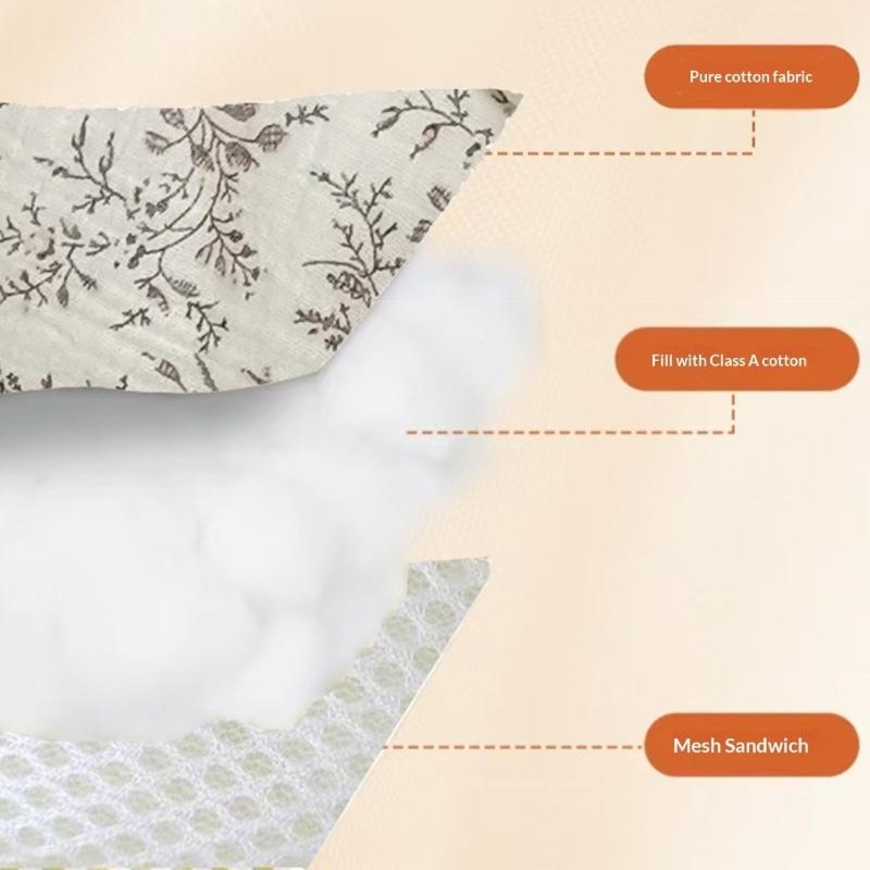 Machine Washable Strollers Seat Cushion Soft Comfortable Insert Pad for Infant Pushchairs Yearly Round Comfort