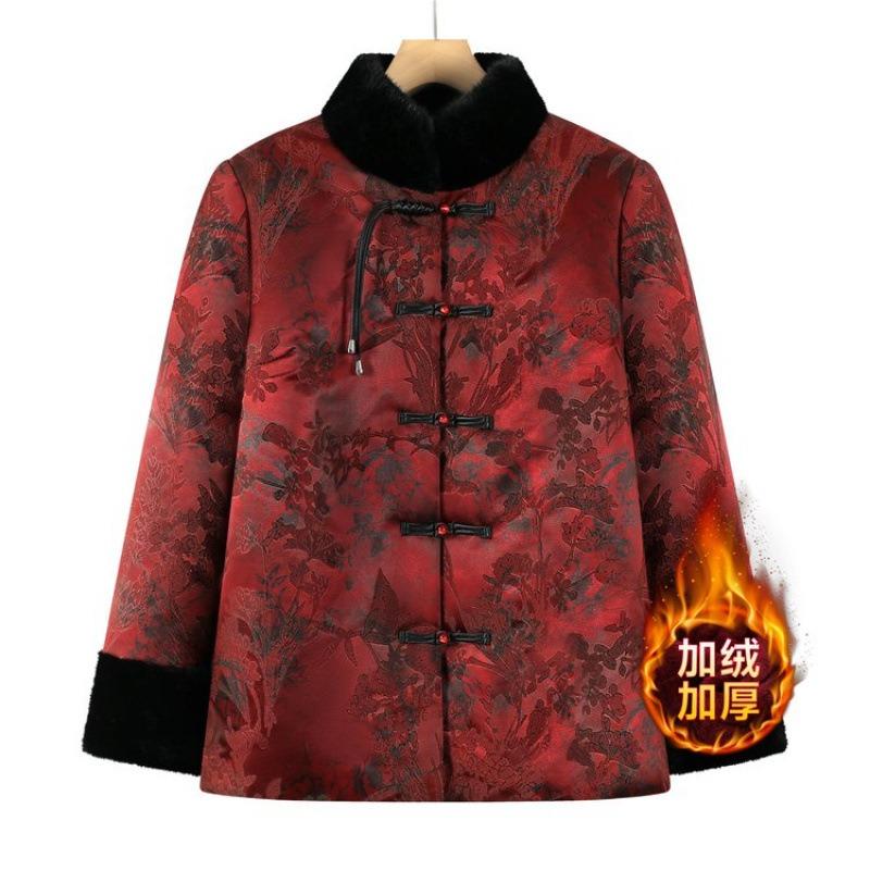 Winter Chinese padded jacket outer suit autumn and winter piled thickened cotton clothes