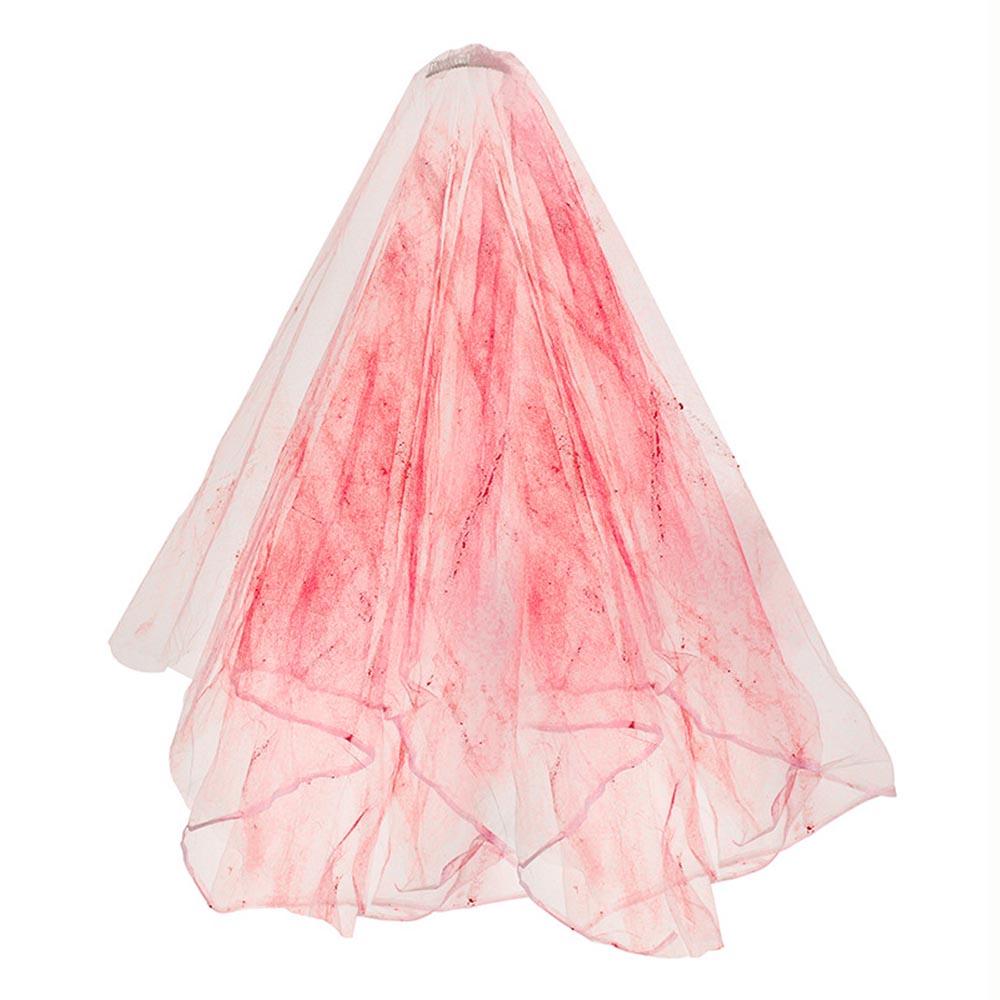 

Ghost Bride Veil Bloodstain Halloween Headwear Bloodstained Veil Spooky Skull Headband For Theatrical Performances Horror Events