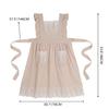 Sleeveless Lace Apron with Floral Embroidery Ruffle Trim Adjustable Waist Tie for Home Gardening Baking and Nail Art Use